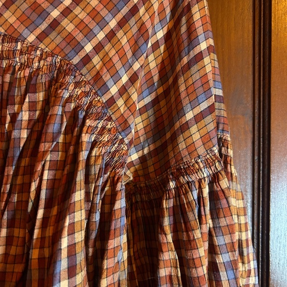 Doen, XS, Plaid Long Sleeve Women's Top - Picture 3 of 7